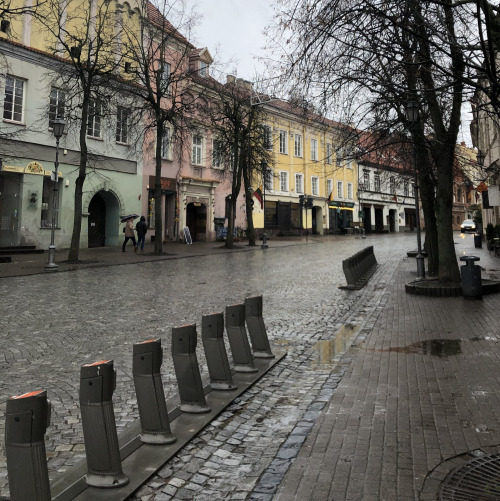 Мощеная дорога в Вильнюсе