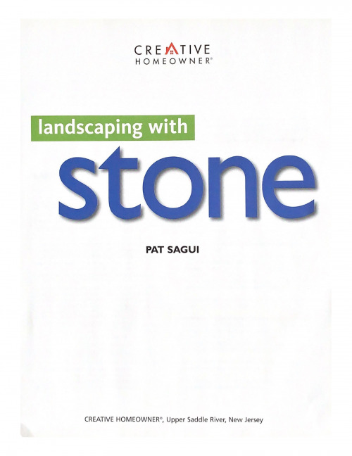 Landscaping with stone