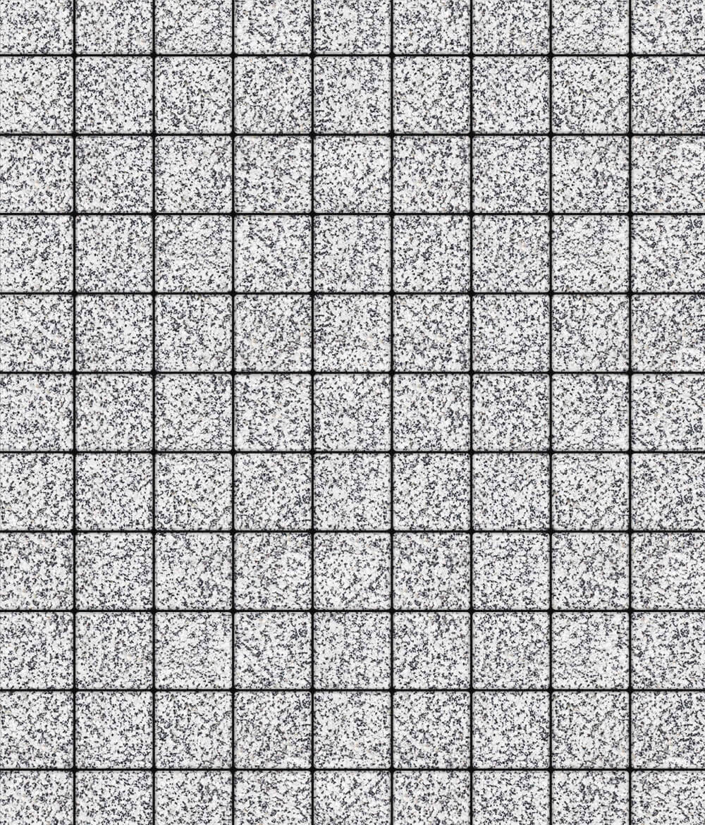 Тротуарная плитка Ла-Линия 100  ✕ 200 Стоунмикс Бело-черный 40