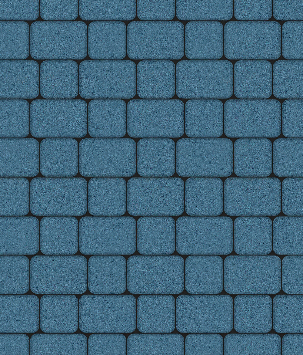 Тротуарная плитка Классико комплект из 2 плит Стандарт Синий 60