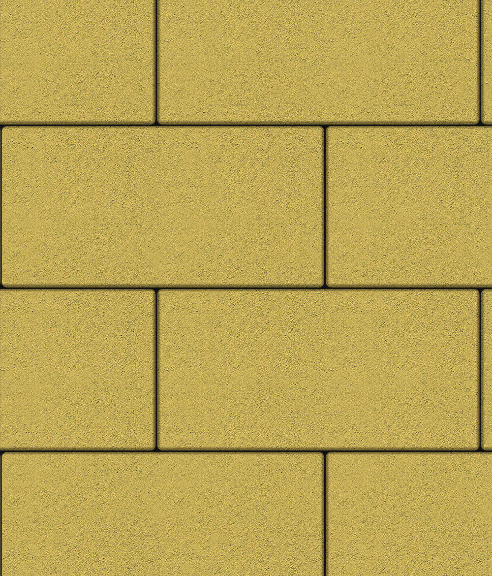 Тротуарная плитка Ла-Линия 600 ✕ 300 Стандарт Желтый 80