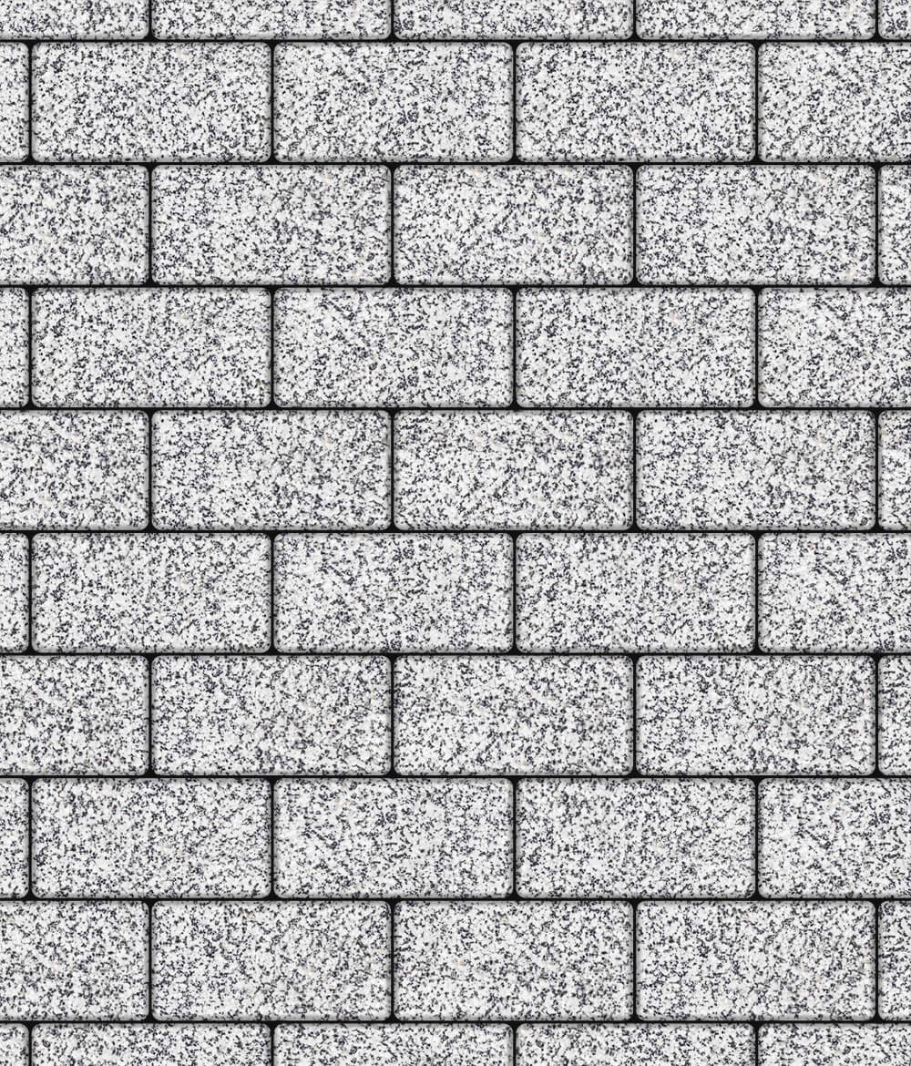 Тротуарная плитка Ла-Линия 240 ✕ 120 Стоунмикс Бело-черный 60