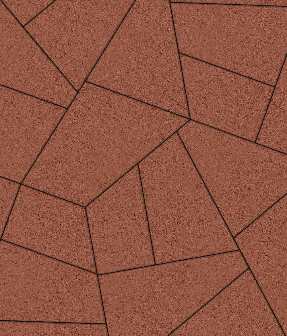 Тротуарная плитка Оригами Стандарт Красный 80