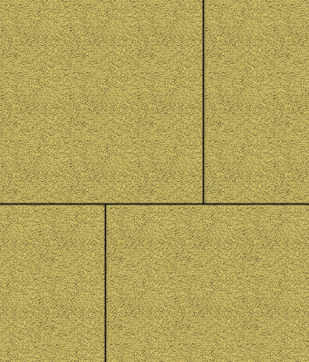 Тротуарная плитка Квадрум 600 ✕ 600 Гранит Желтый 80