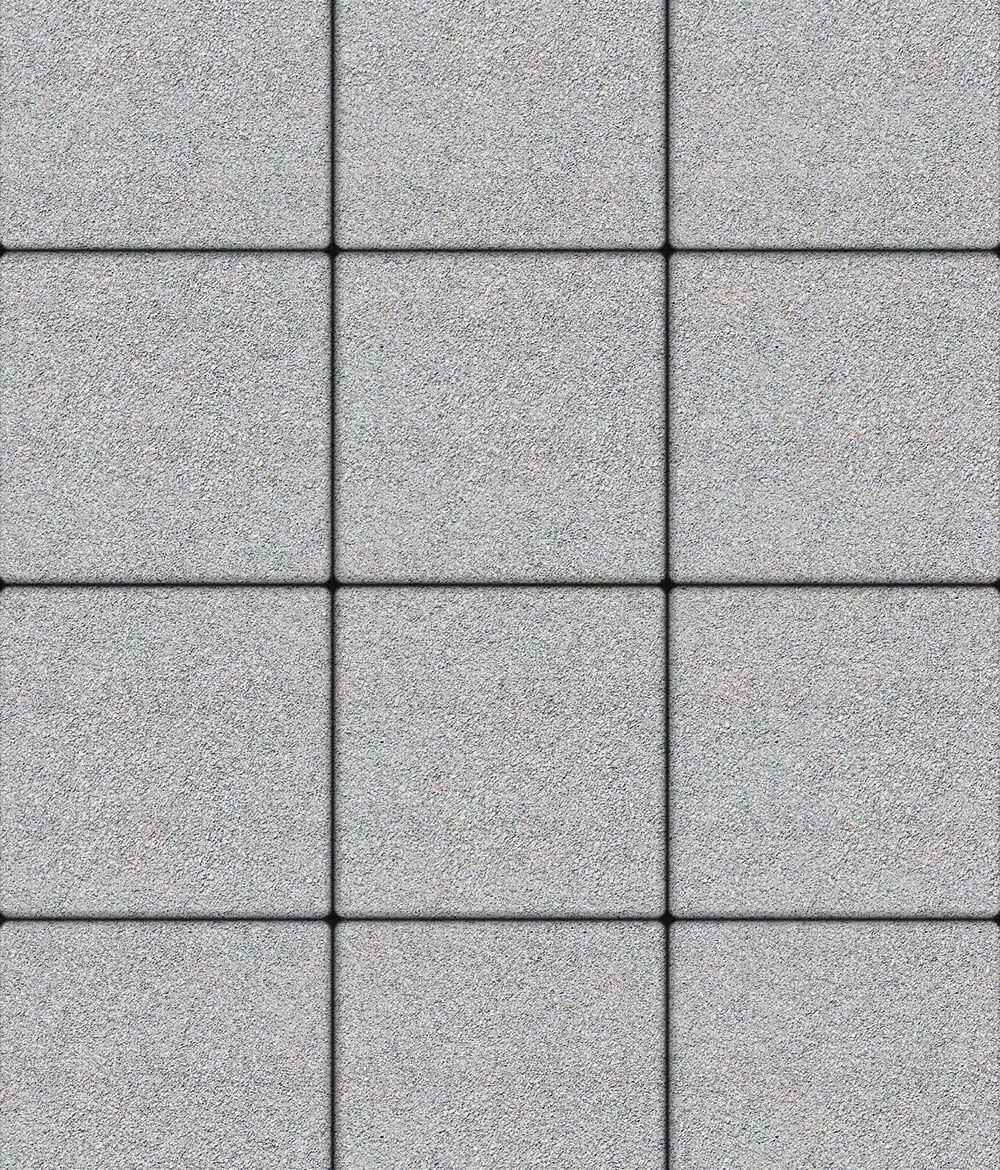 Тротуарная плитка Квадрум 400 ✕ 400 Гранит Белый 60