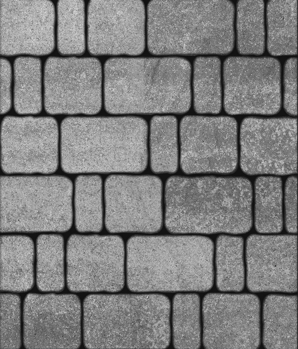 Тротуарная плитка Бержерак Искусственный камень Шунгит 60