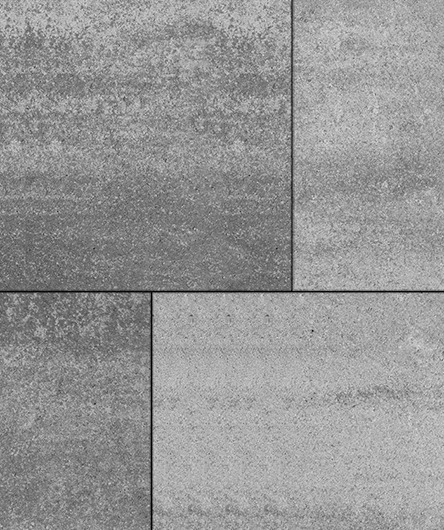 Тротуарная плитка Квадрум 600 ✕ 600 Искусственный камень Шунгит 80