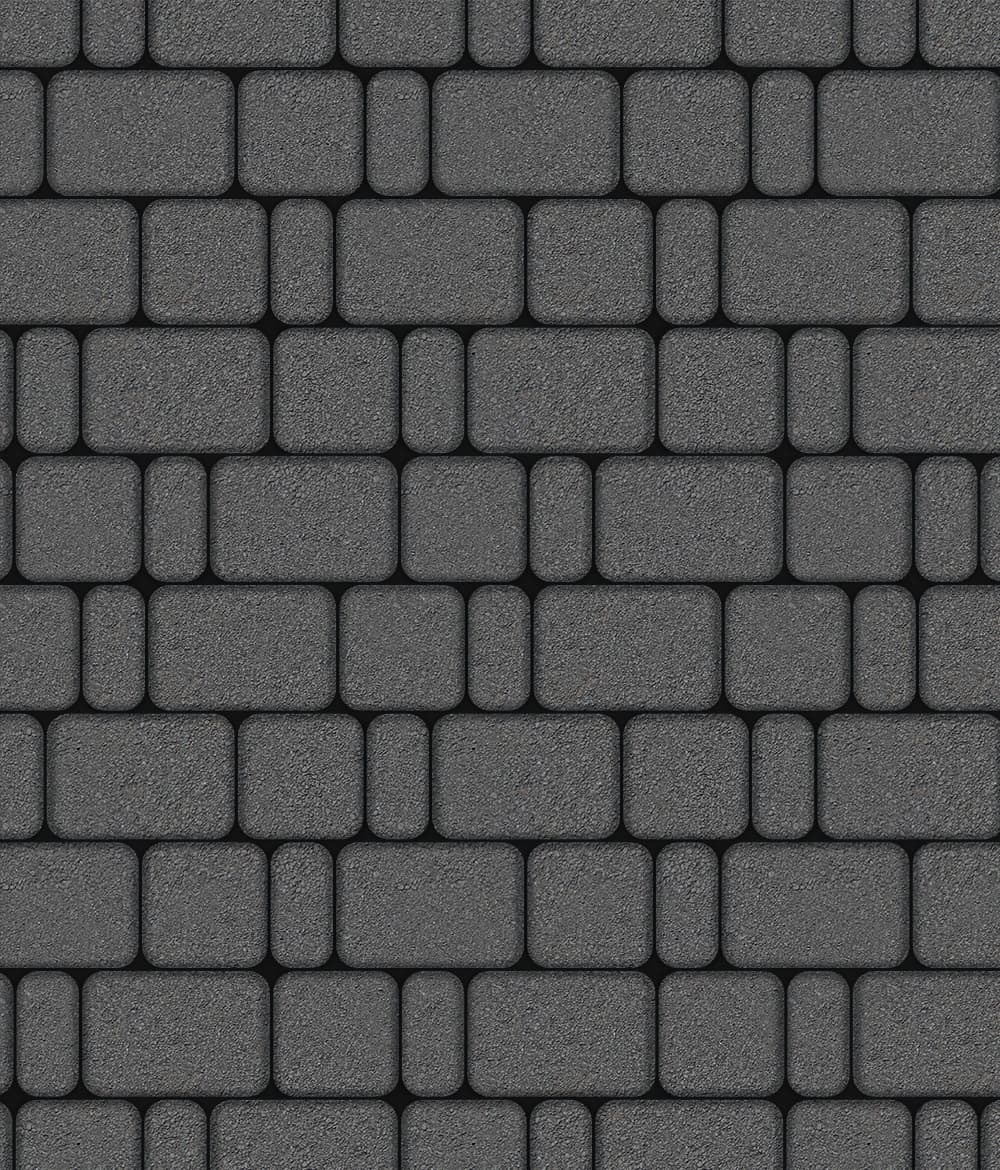 Тротуарная плитка Классико комплект из 3 плит Стандарт Серый 60