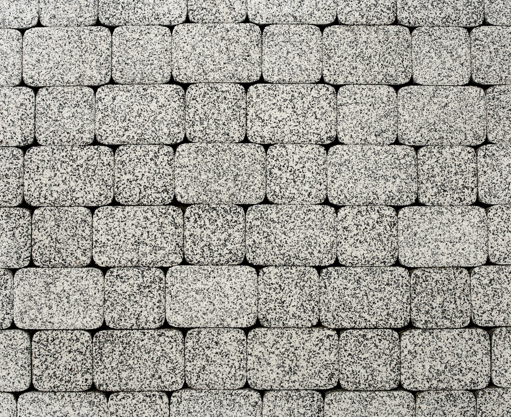 Тротуарная плитка Классико комплект из 2 плит Стоунмикс Бело-черный 60