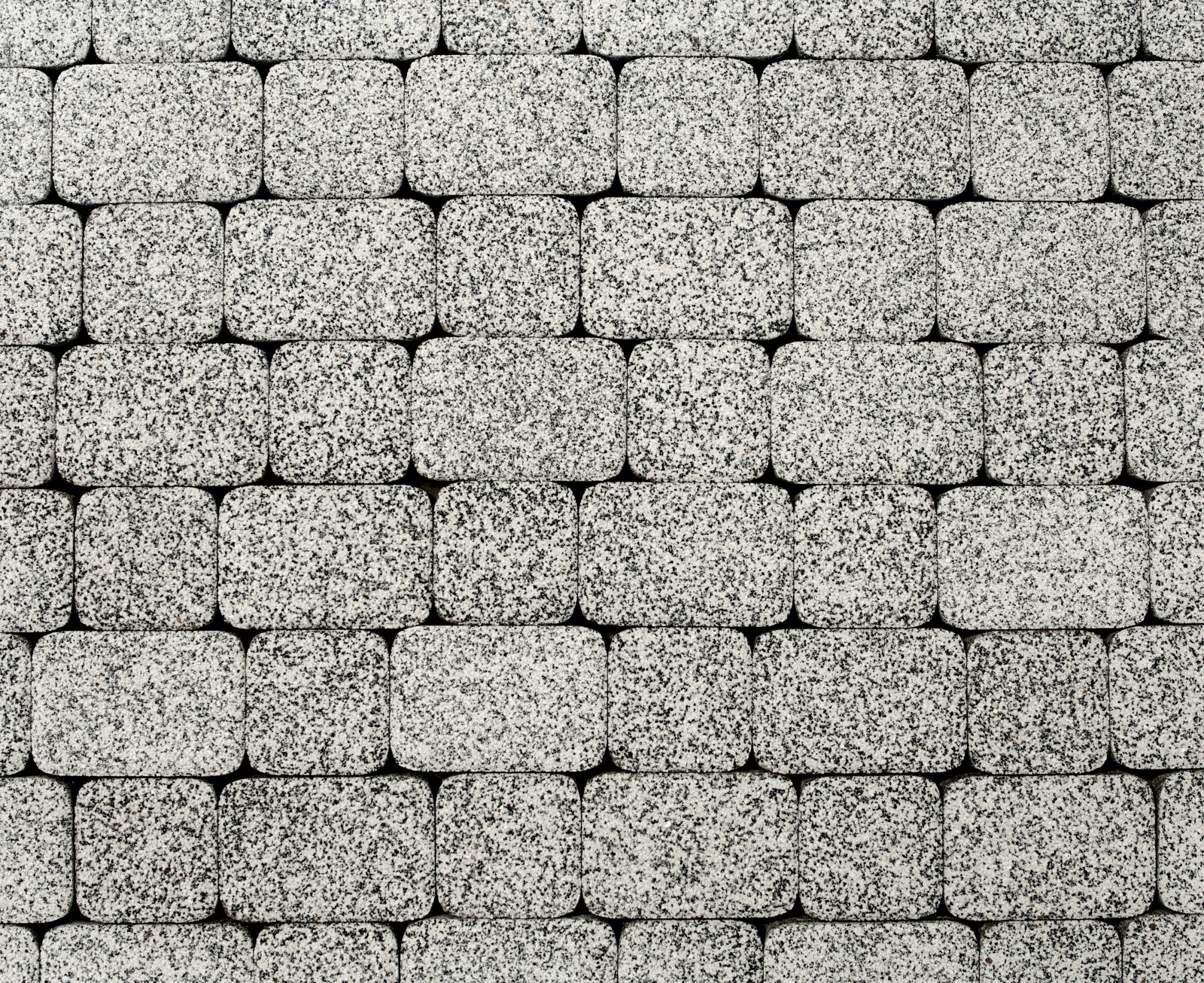 Тротуарная плитка Классико комплект из 2 плит Стоунмикс Бело-черный 40