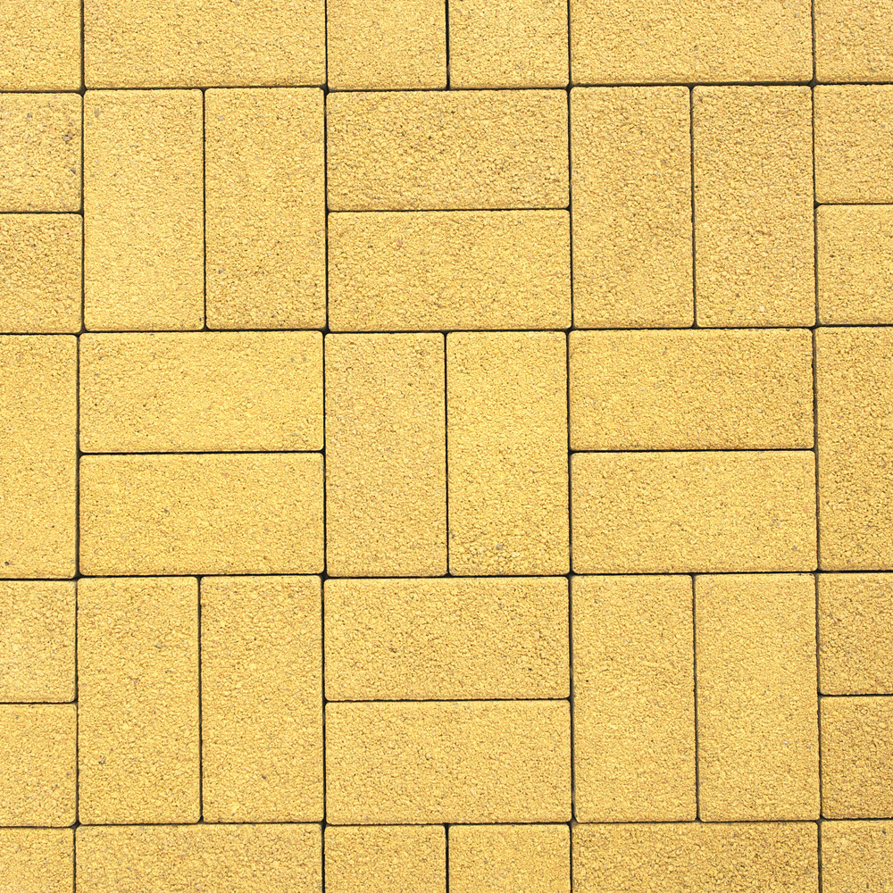 Тротуарная плитка Ла-Линия 100  ✕ 200 Гранит Желтый 40