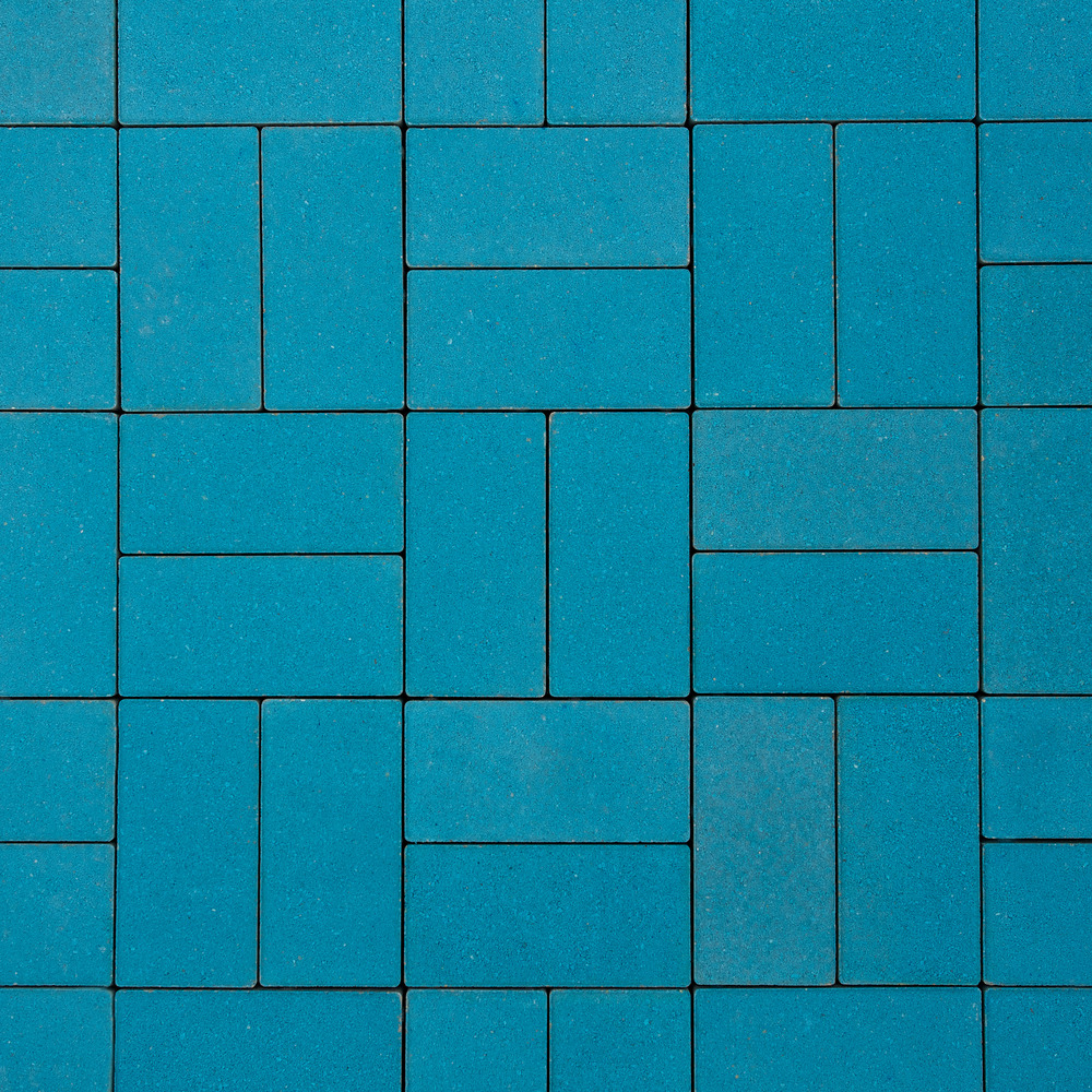 Тротуарная плитка Ла-Линия 100  ✕ 200 Стандарт Синий 60