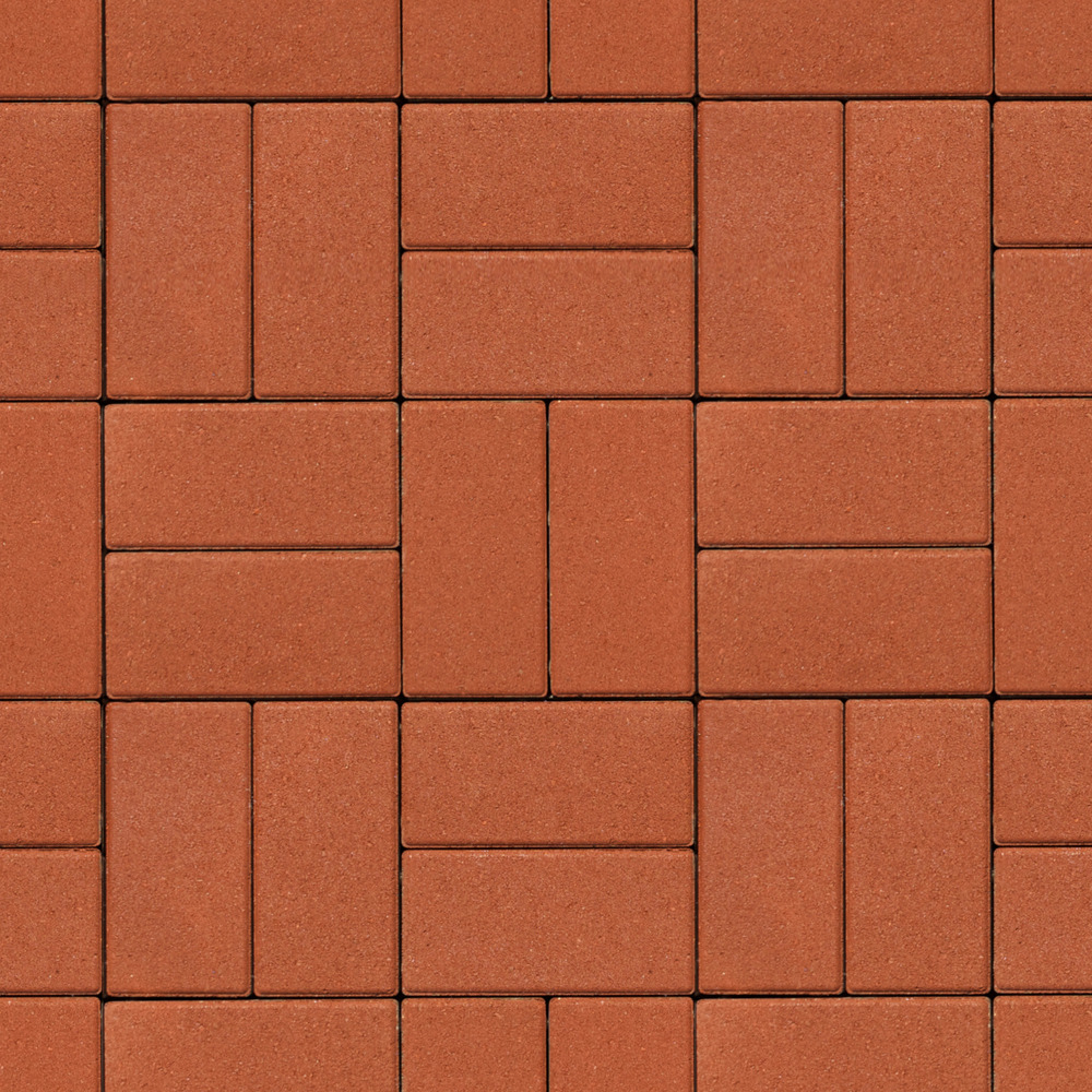 Тротуарная плитка Ла-Линия 100  ✕ 200 Стандарт Оранжевый 80